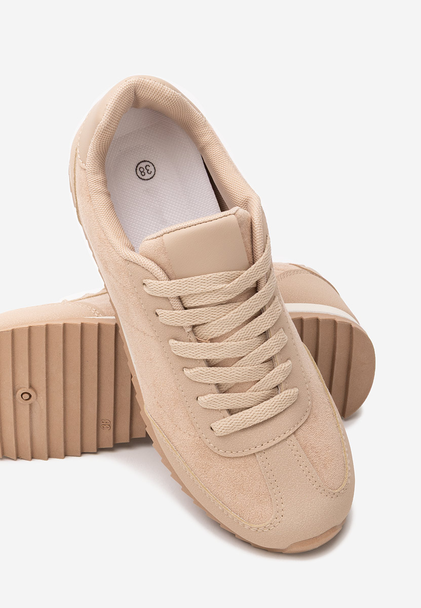 Beżowe sneakersy damskie Crinea