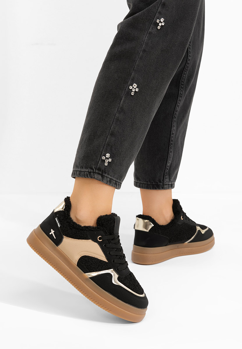 Czarne sneakersy damskie Maisie