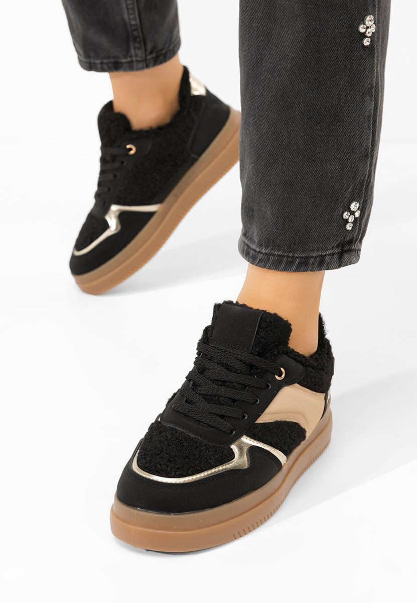 Czarne sneakersy damskie Maisie