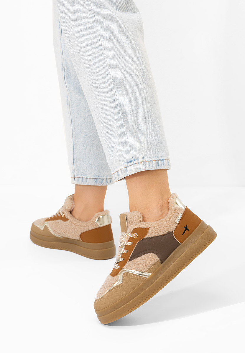 Khaki sneakersy damskie Maisie