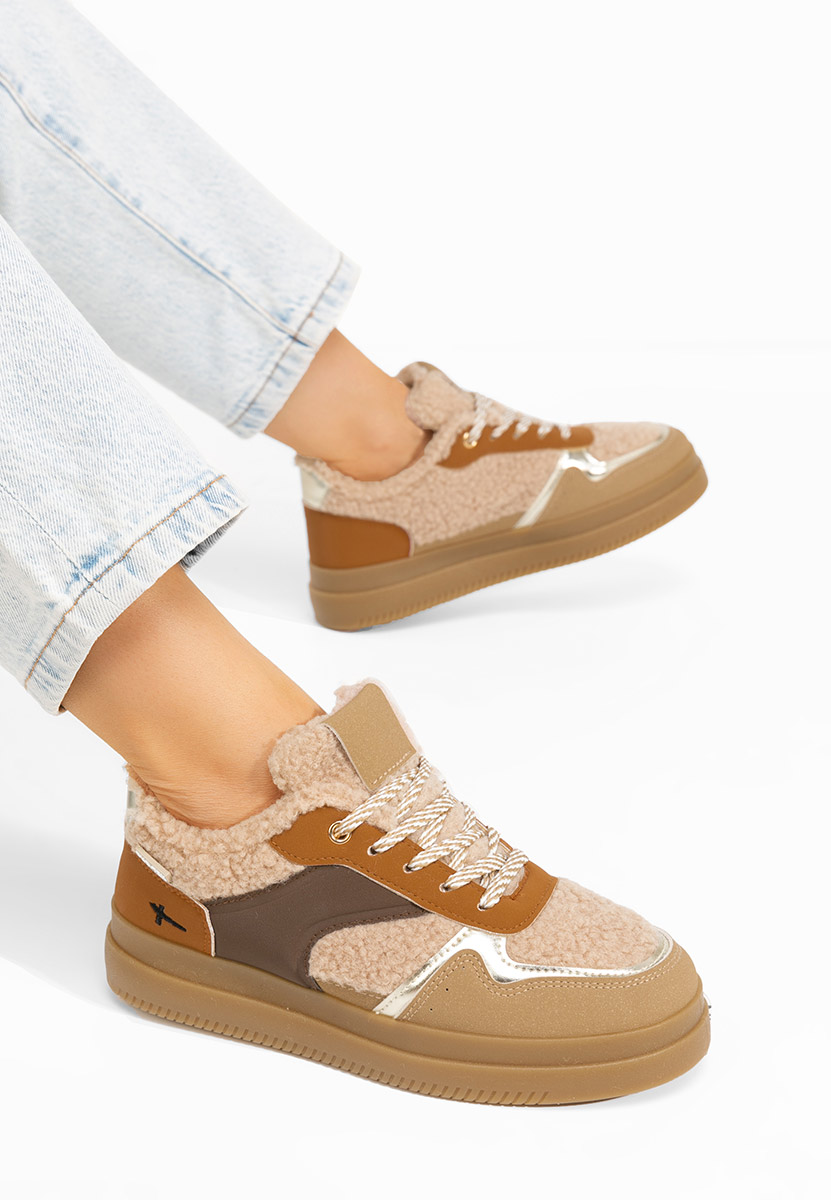 Khaki sneakersy damskie Maisie
