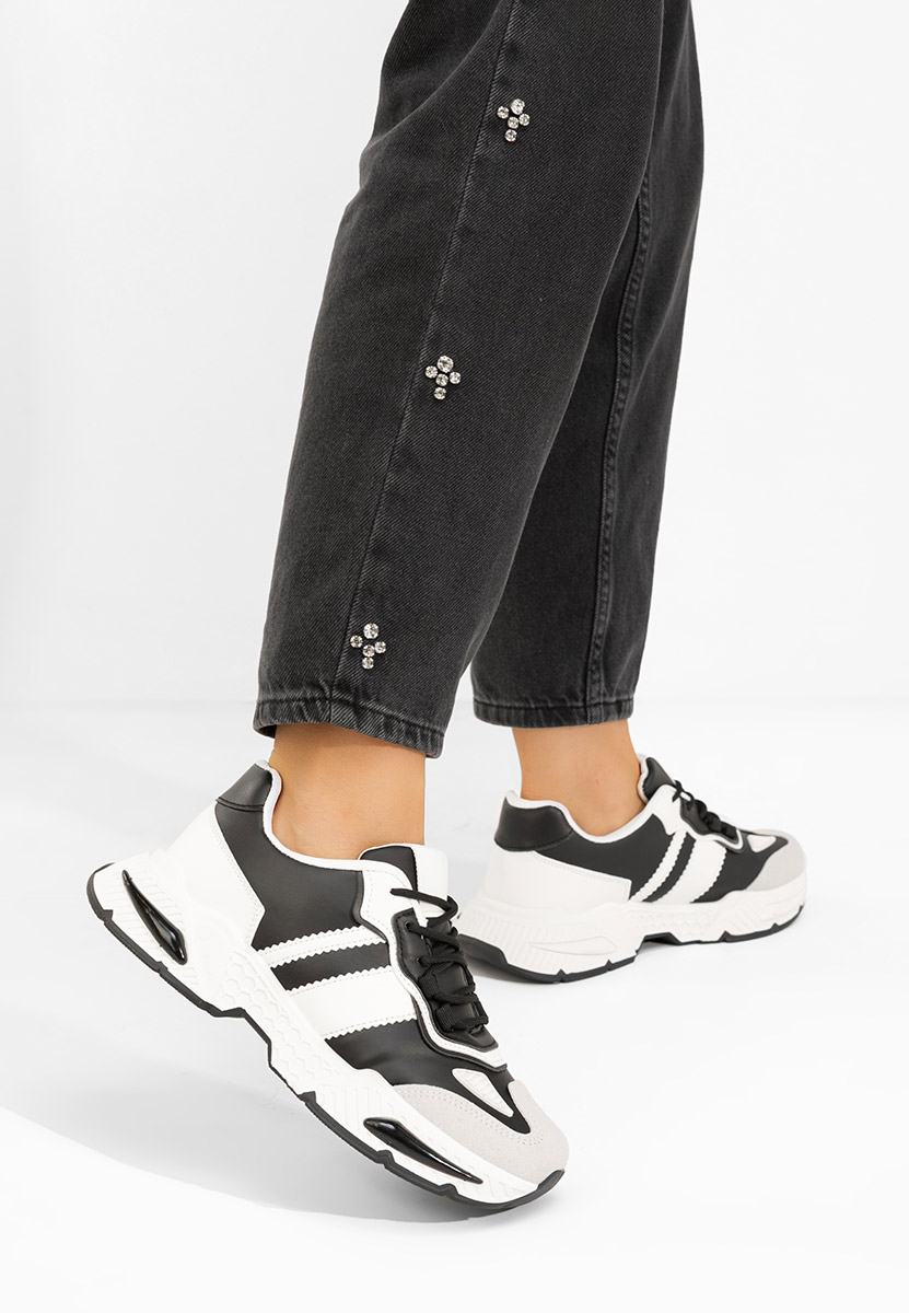 Czarne sneakersy damskie Elna Czarne sneakersy damskie Elna