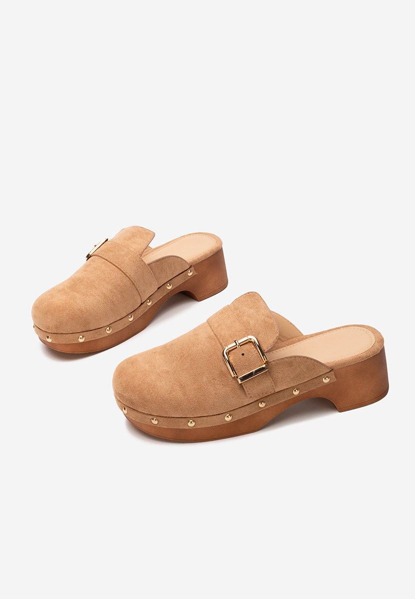 Khaki drewniaki Advika V2