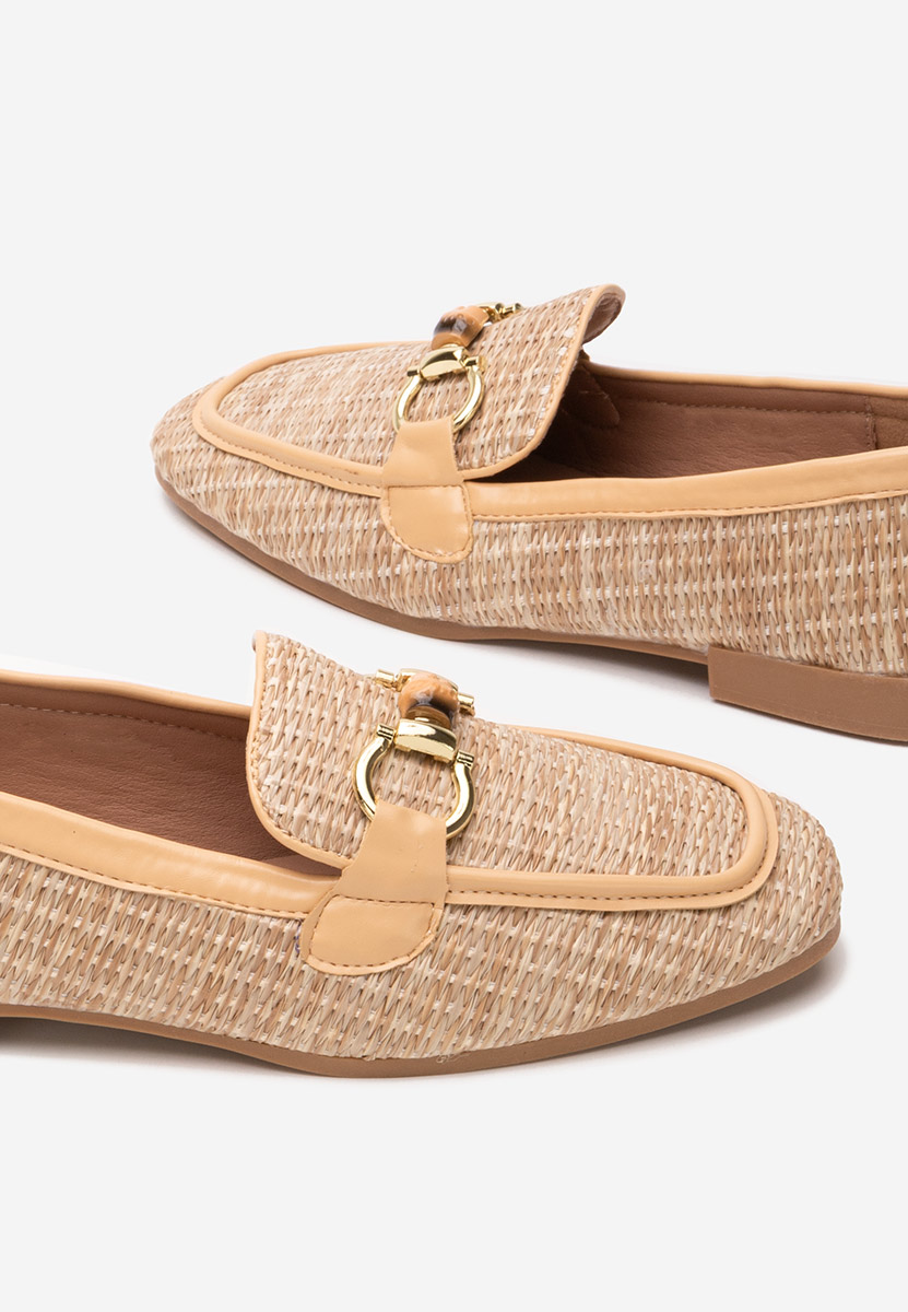 Khaki mokasyny damskie Estova