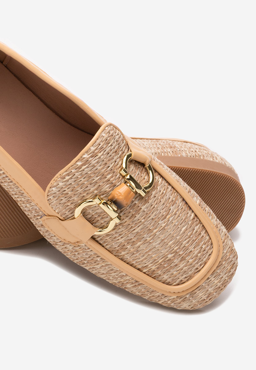 Khaki mokasyny damskie Estova