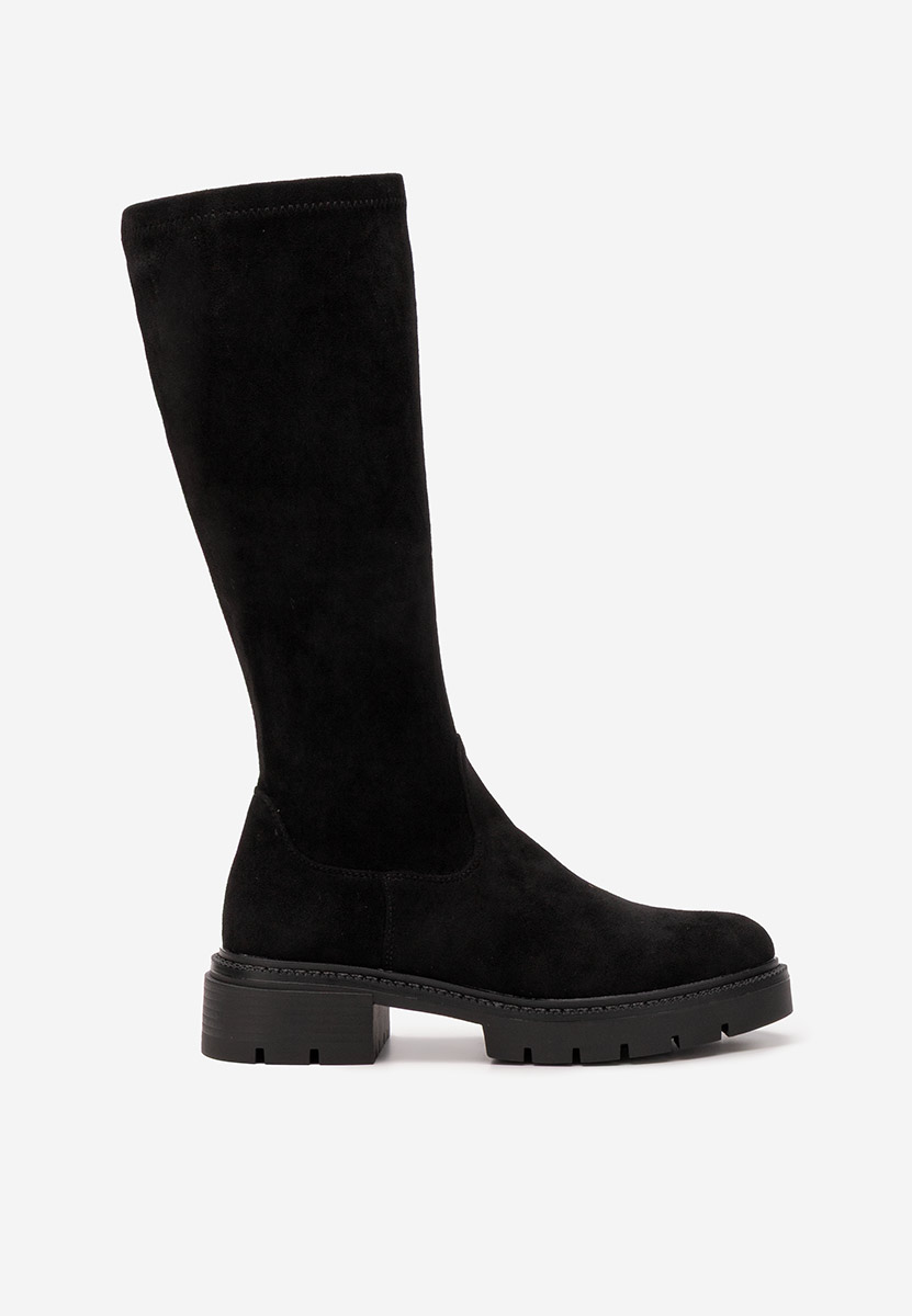 Czarne kozaki damskie Nicoua