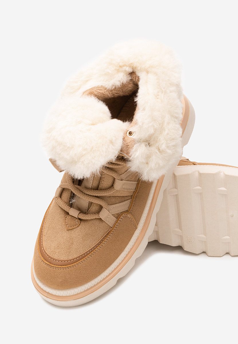 Khaki botki na platformie Nimora