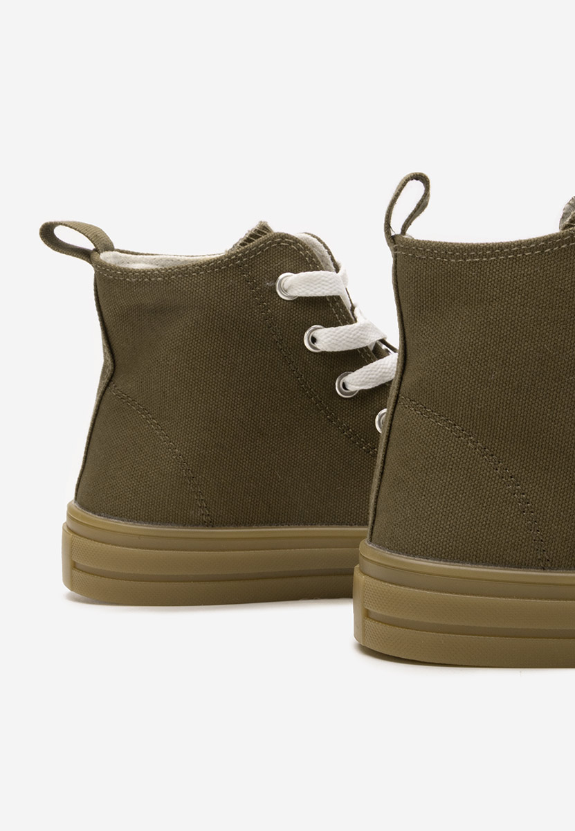 Zielone trampki wysokie damskie Thyora