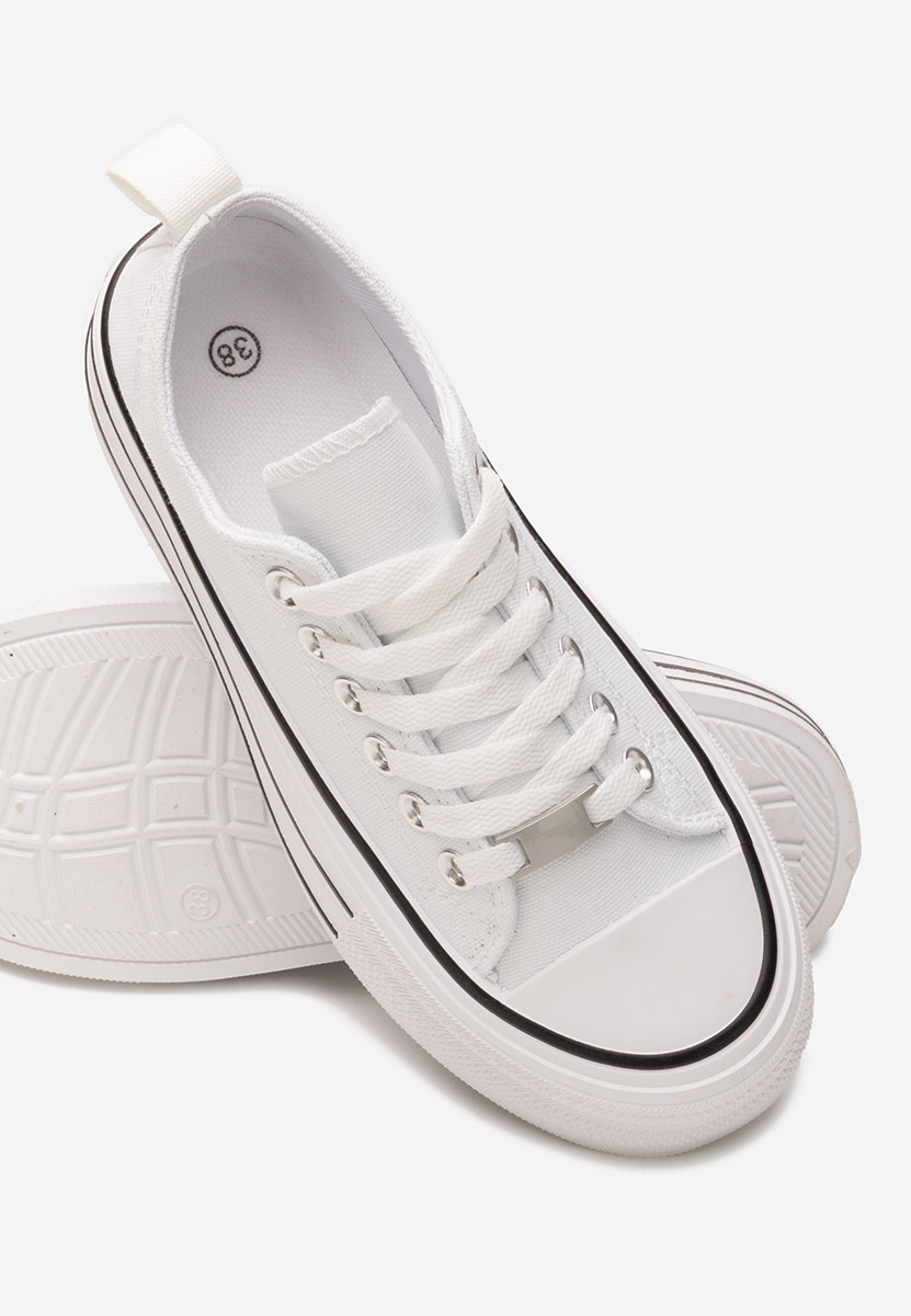 Białe trampki na platformie Kimala