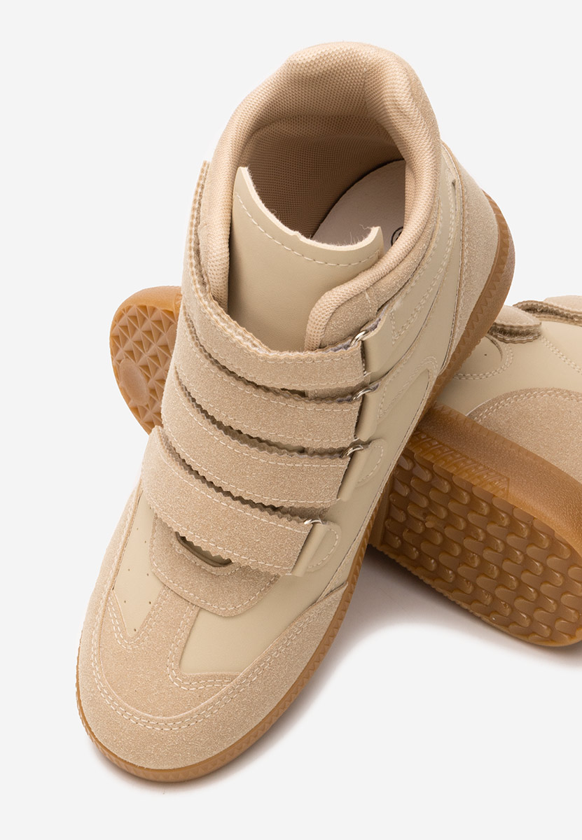 Khaki sneakersy wysokie Fluvia