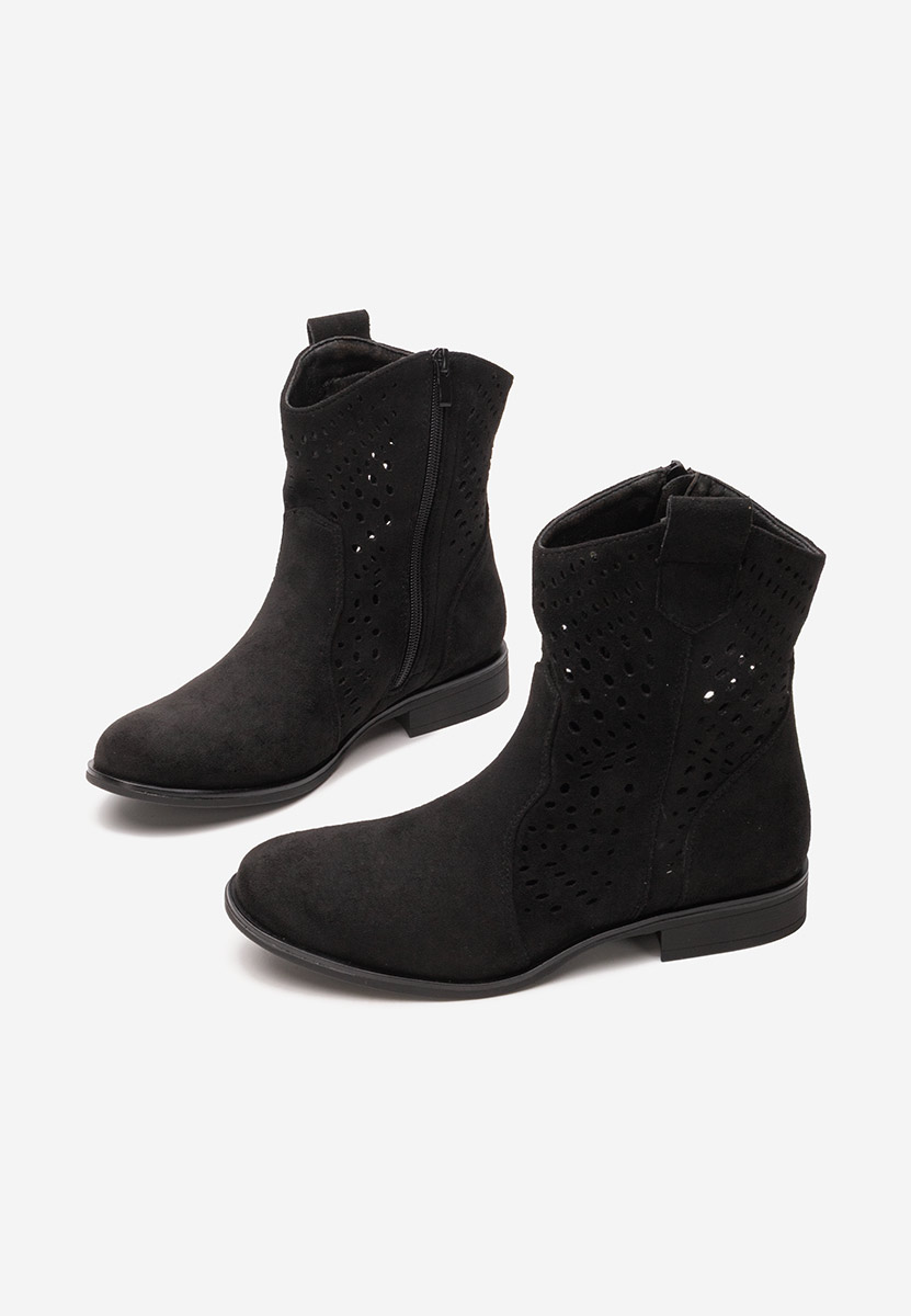 Czarne buty jesienne damskie Mariva