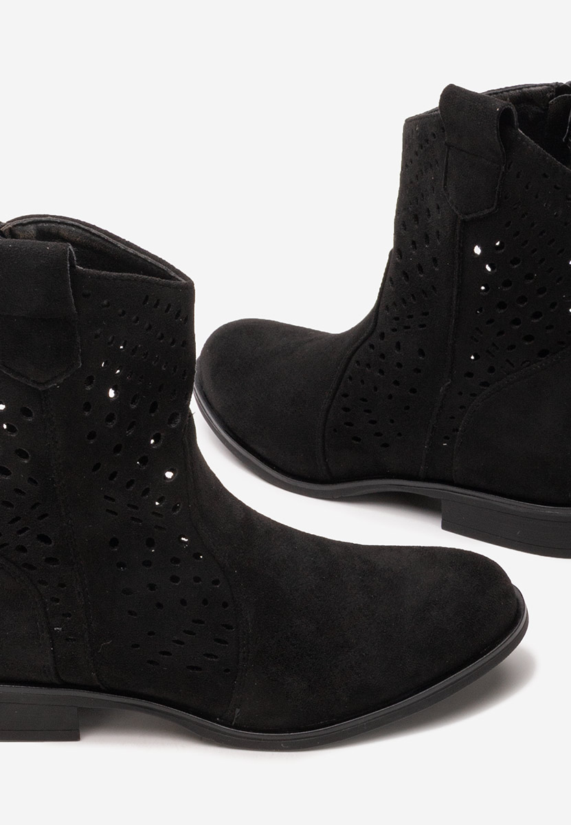Czarne buty jesienne damskie Mariva