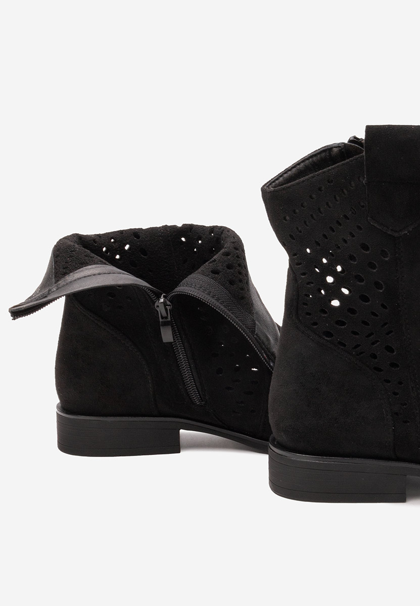 Czarne buty jesienne damskie Mariva