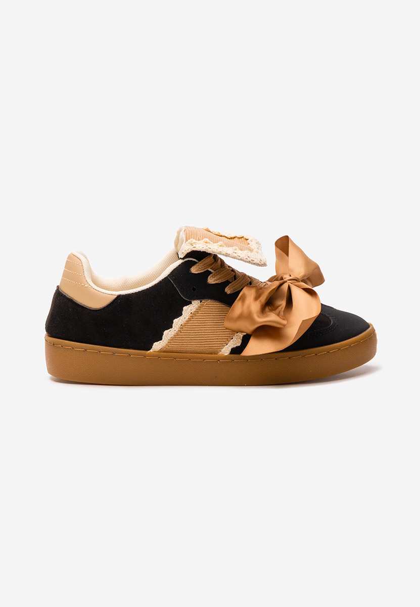 Czarne sneakersy damskie Maxima