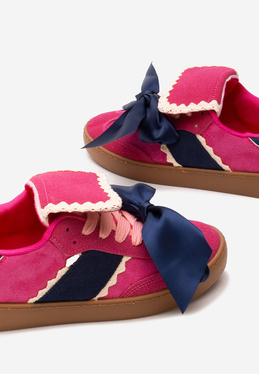 Fuksjowe sneakersy damskie Maxima