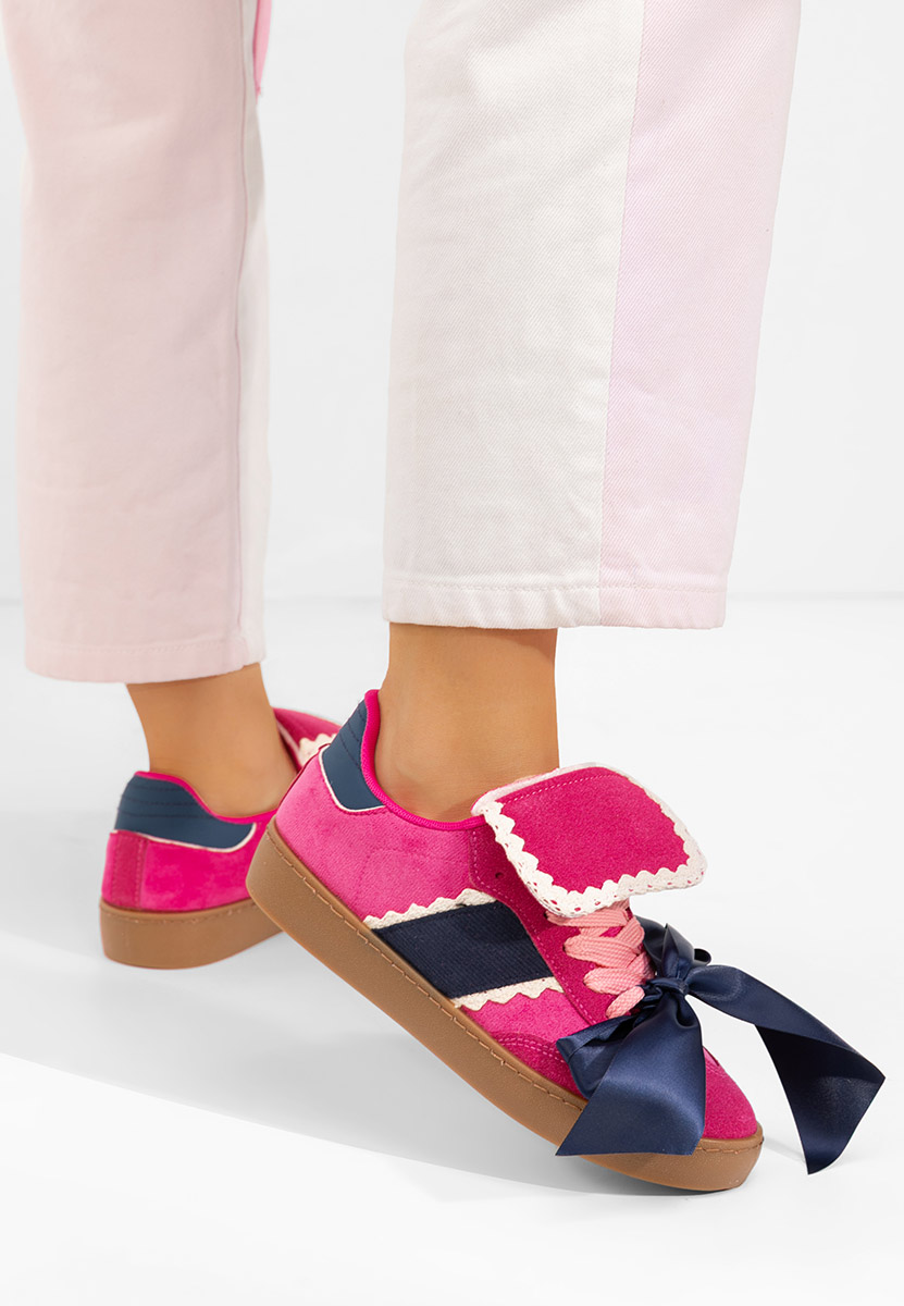 Fuksjowe sneakersy damskie Maxima