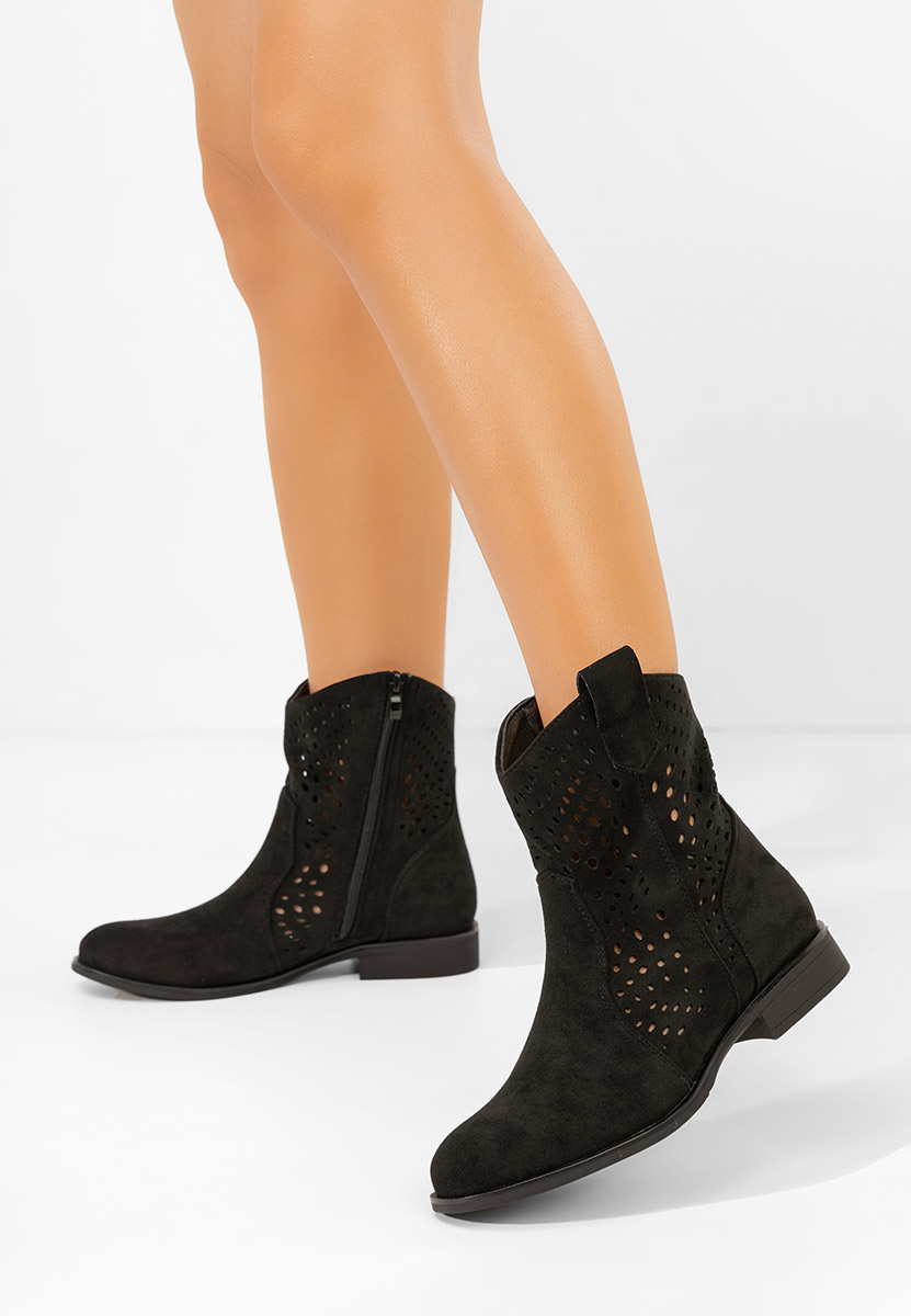 Czarne buty jesienne damskie Mariva