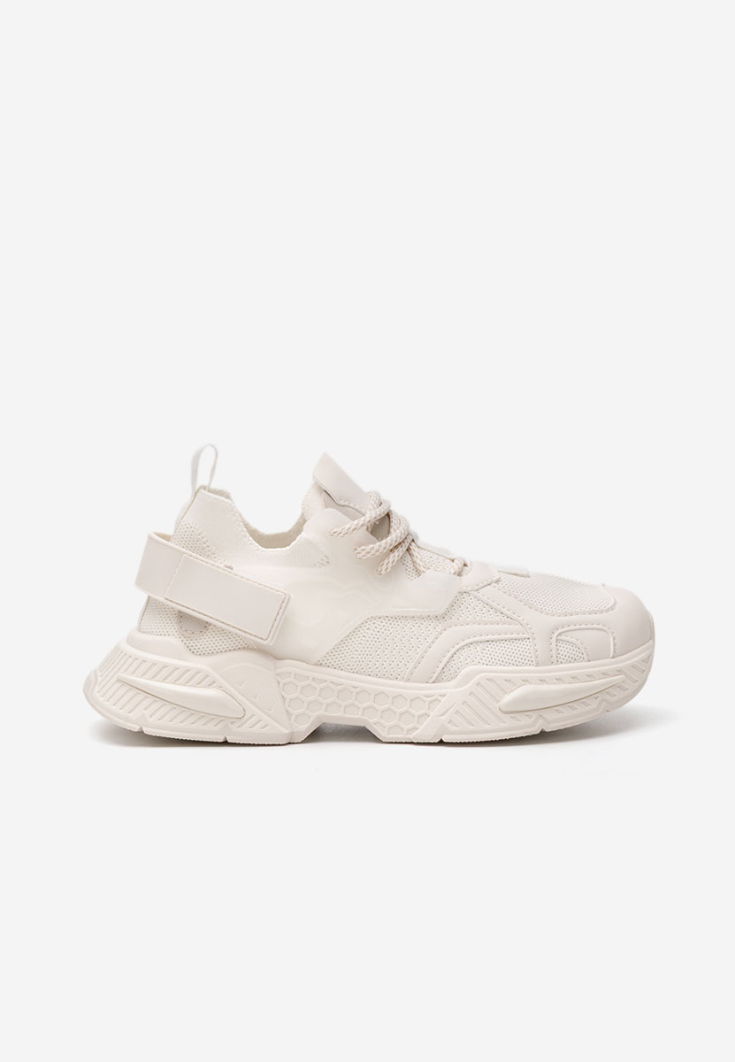 Beżowe sneakersy damskie Roxann