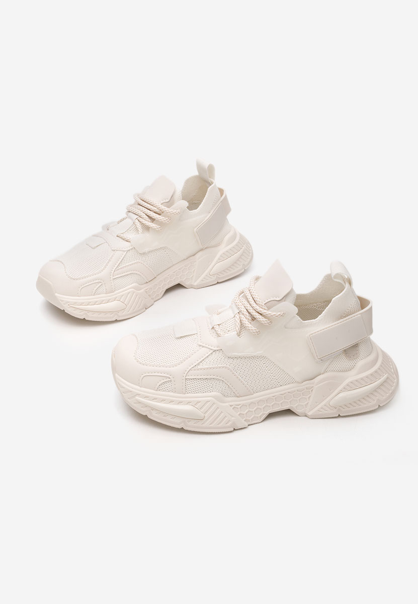 Beżowe sneakersy damskie Roxann