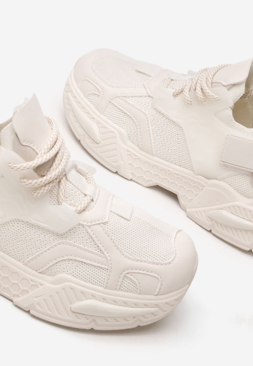 Beżowe sneakersy damskie Roxann