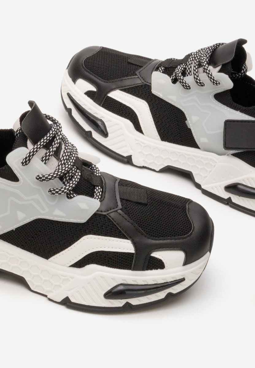 Czarne sneakersy damskie Roxann