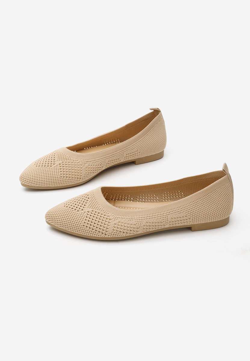 Khaki baleriny damskie Letysia