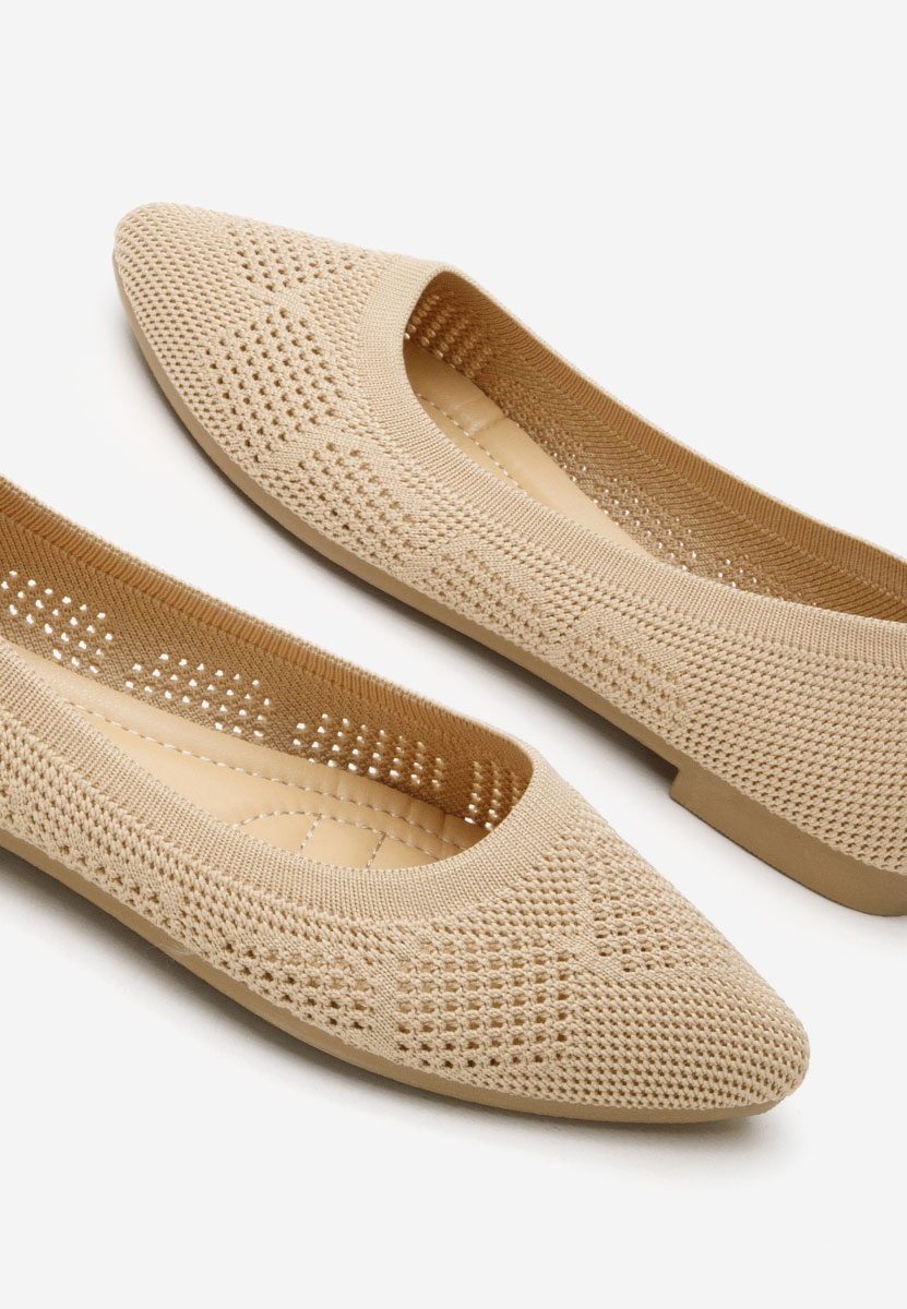 Khaki baleriny damskie Letysia