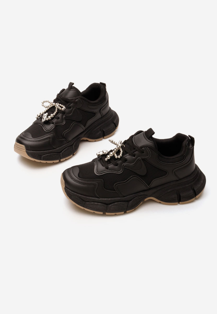 Czarne sneakersy damskie Jasmyne