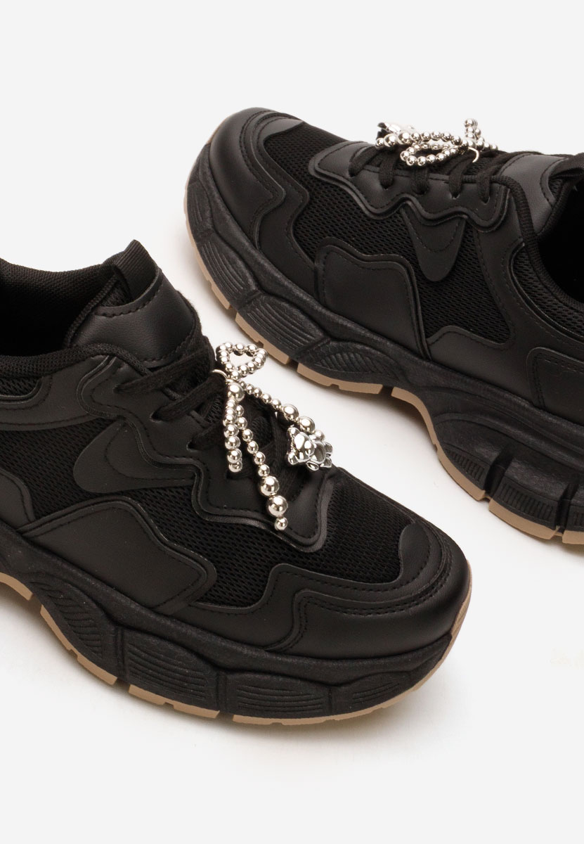 Czarne sneakersy damskie Jasmyne