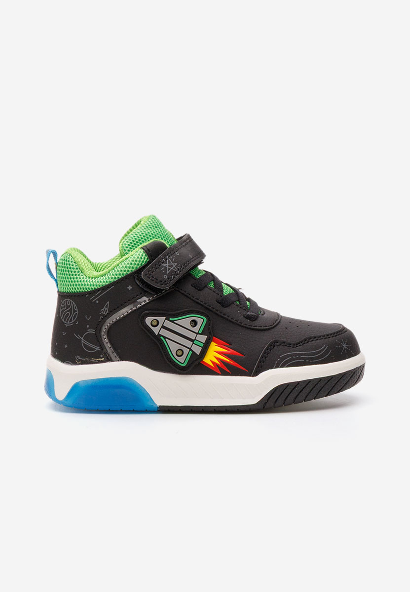 Czarne sneakersy chłopięce Rocket