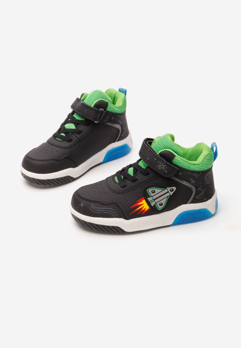 Czarne sneakersy chłopięce Rocket