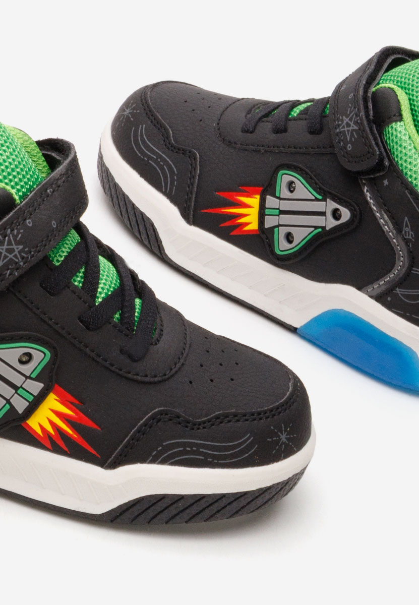 Czarne sneakersy chłopięce Rocket