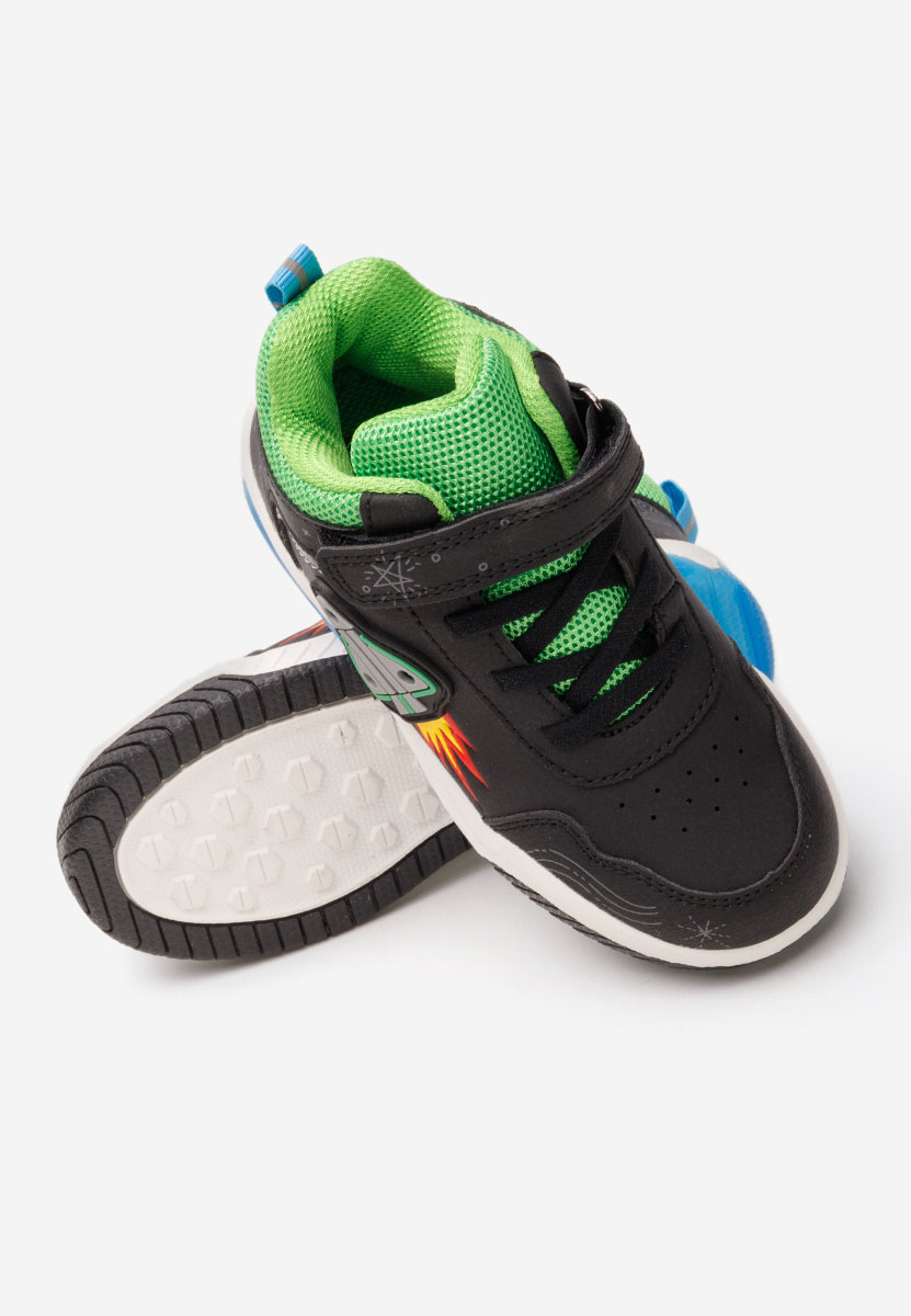Czarne sneakersy chłopięce Rocket