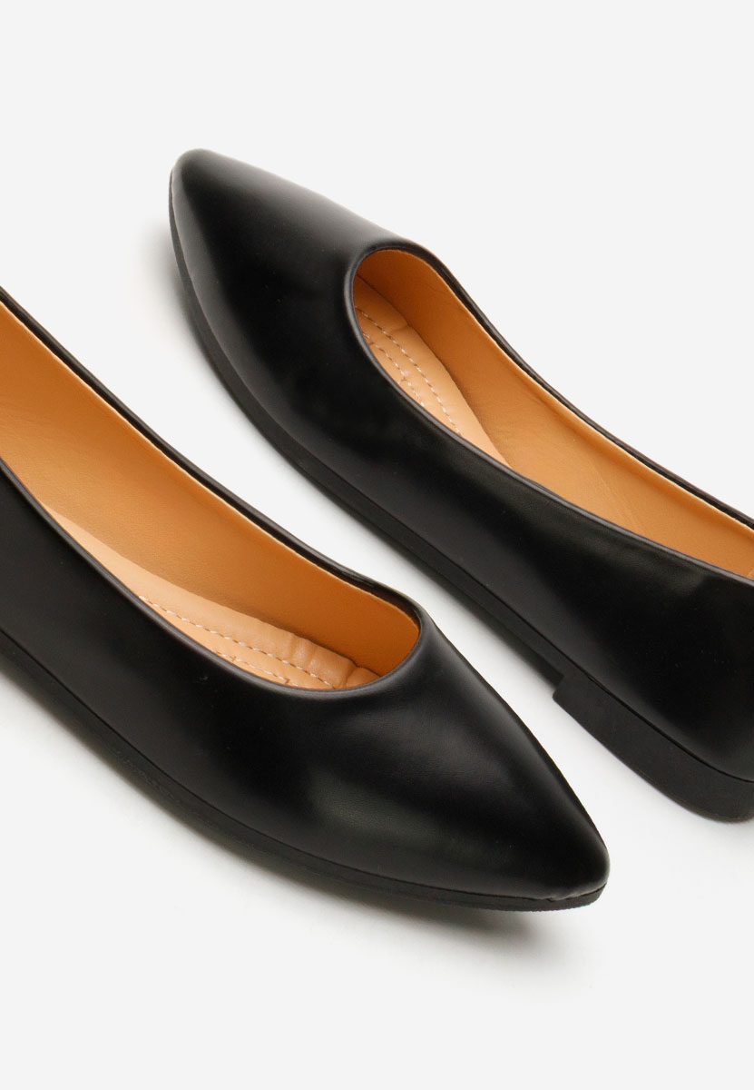 Czarne baleriny damskie Genevieve