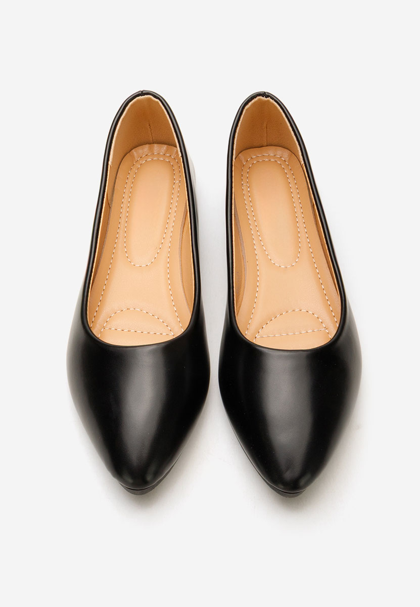 Czarne baleriny damskie Genevieve