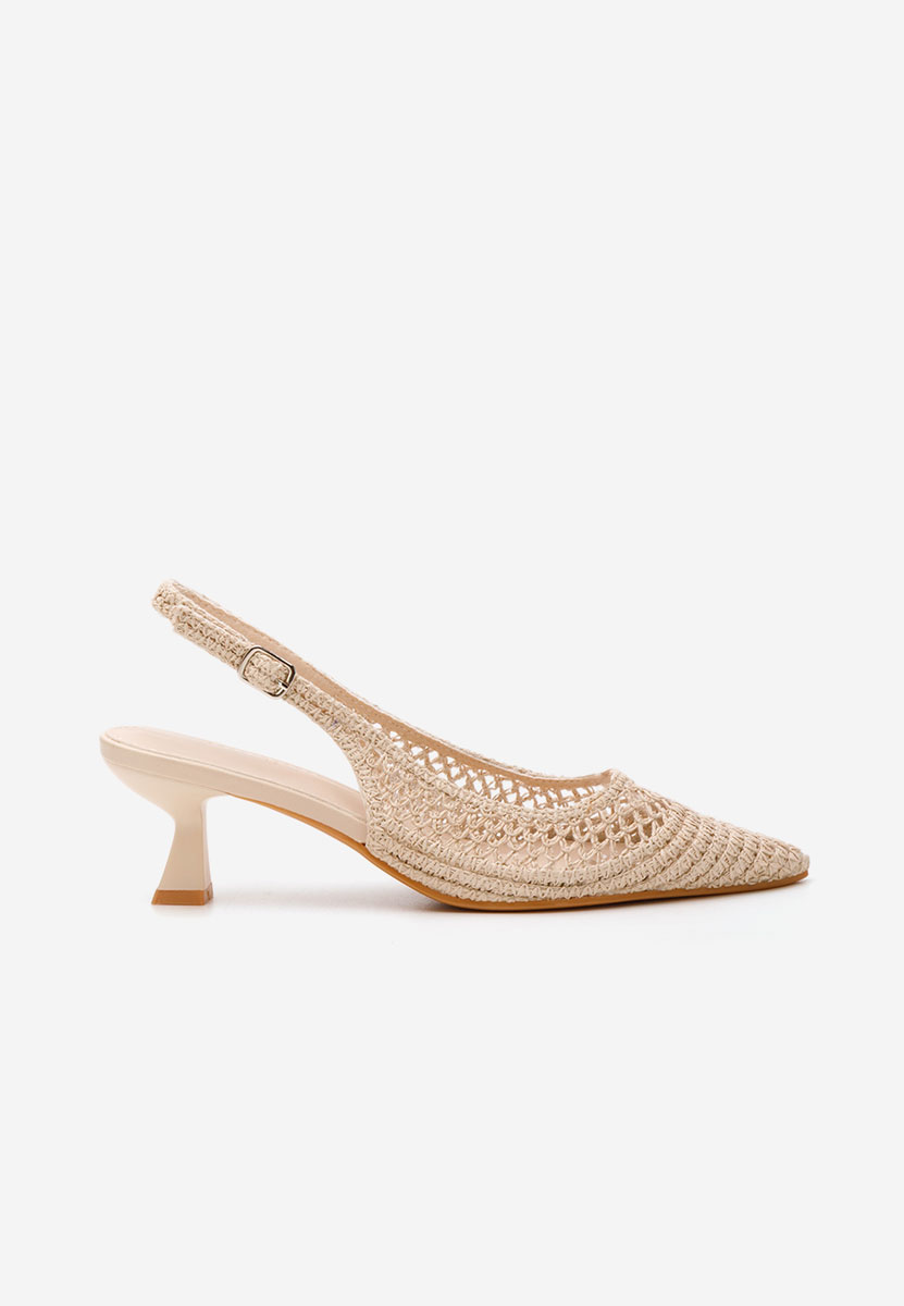 Beżowe czółenka na szpilce Deloise