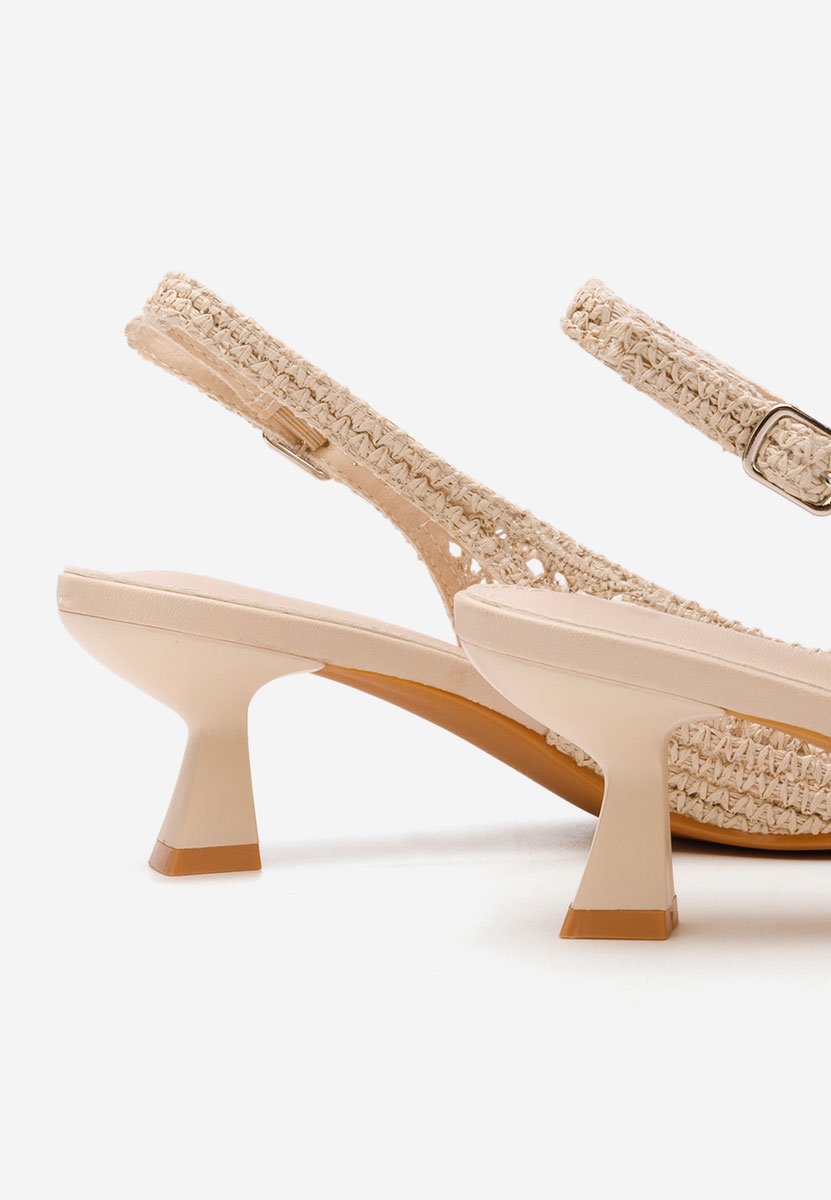 Beżowe czółenka na szpilce Deloise