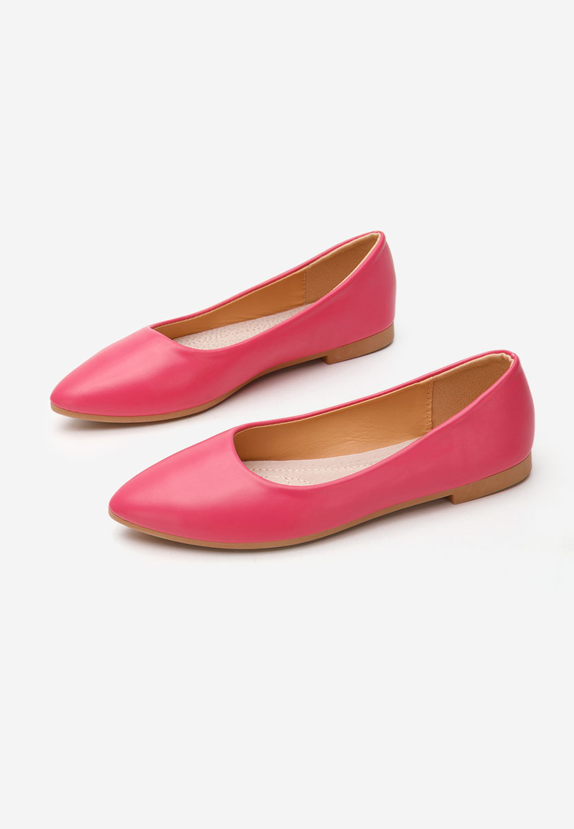 Fuksjowe baleriny damskie Genevieve