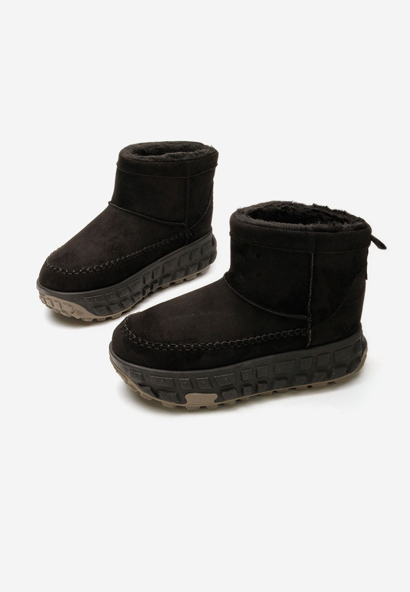 Czarne botki na platformie Novela