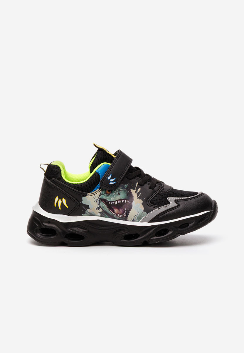 Czarne sneakersy chłopięce Raptor