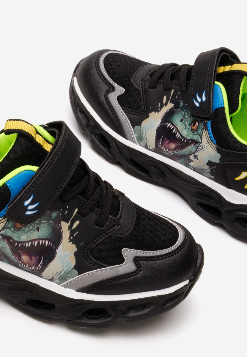 Czarne sneakersy chłopięce Raptor