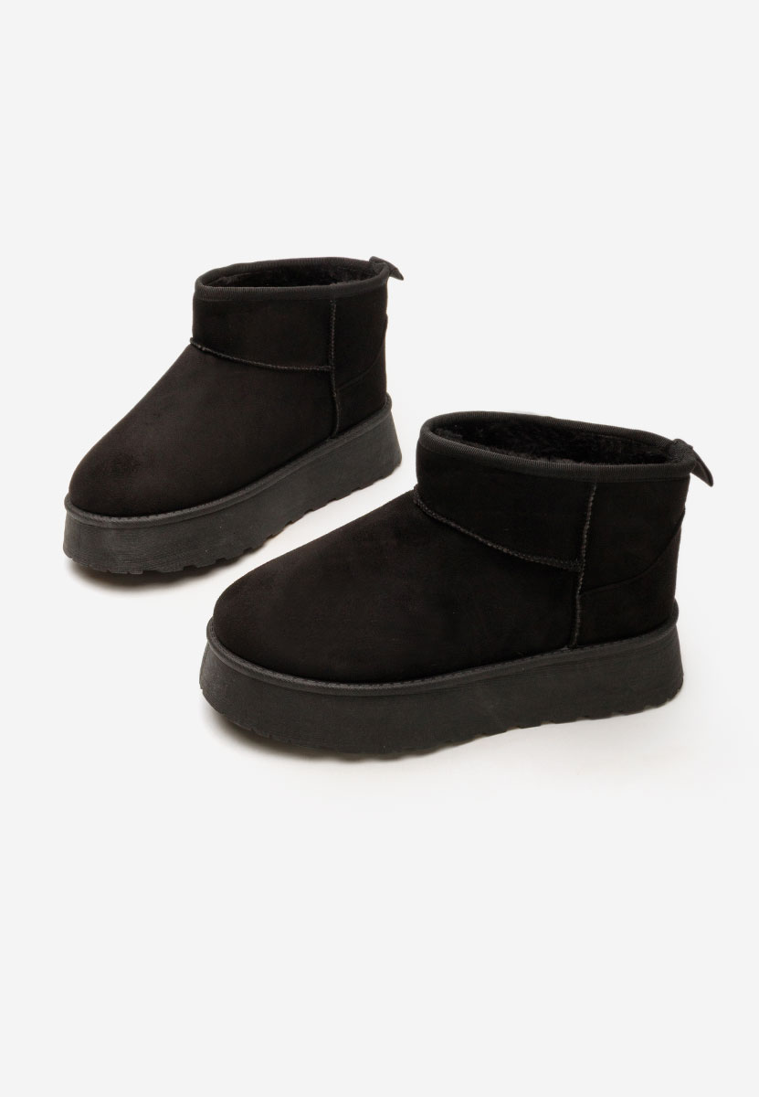 Czarne śniegowce damskie Shayne