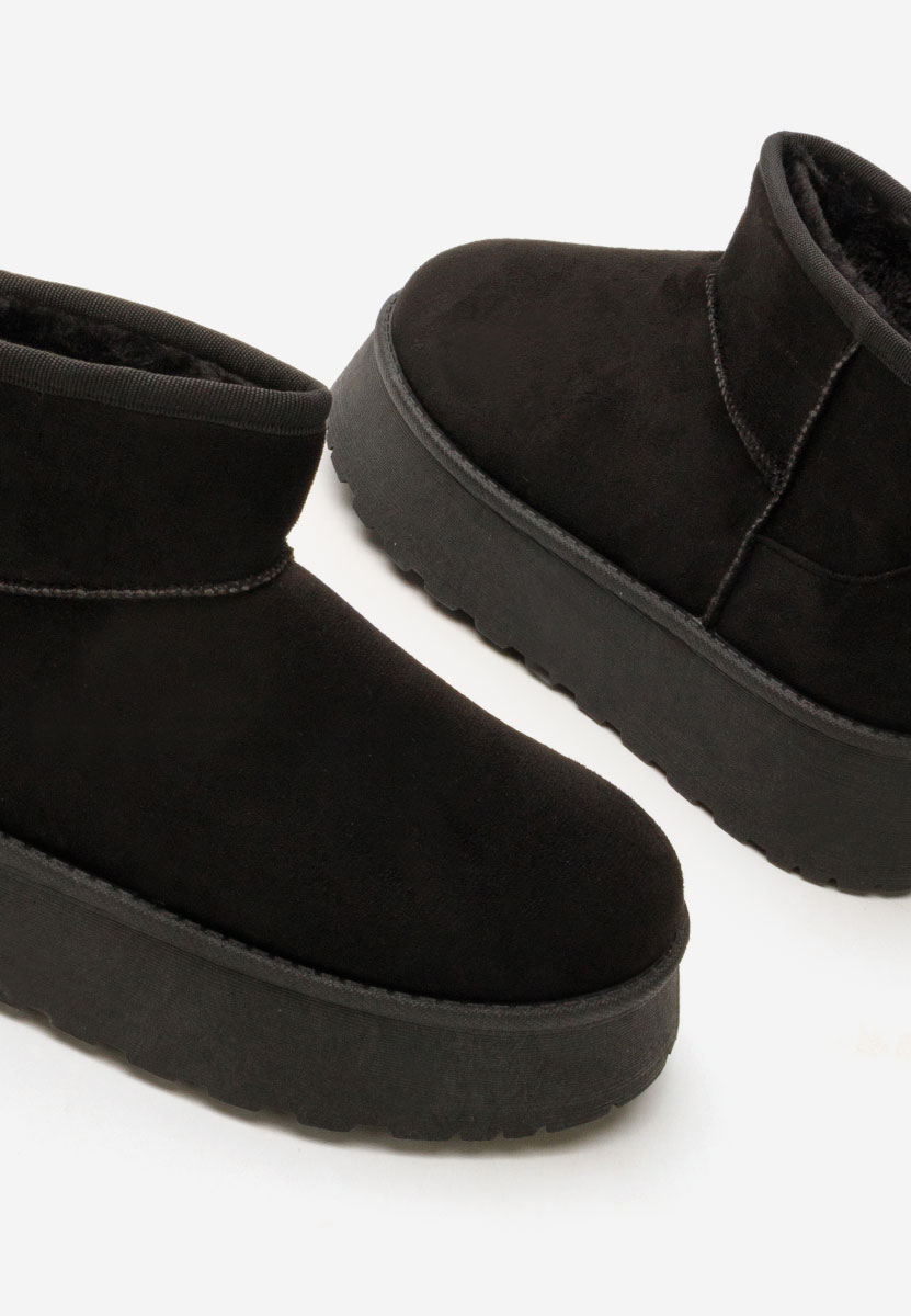 Czarne śniegowce damskie Shayne