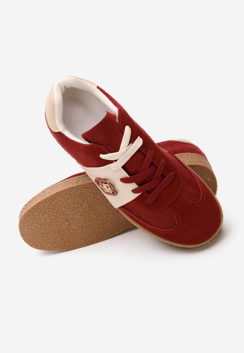 Czerwone sneakersy damskie Kathea