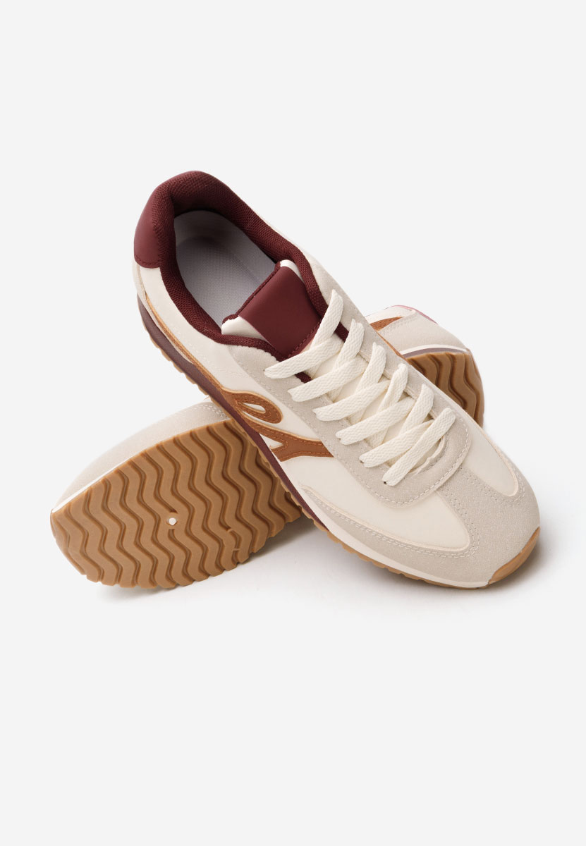 Bordowe sneakersy damskie Trinidad