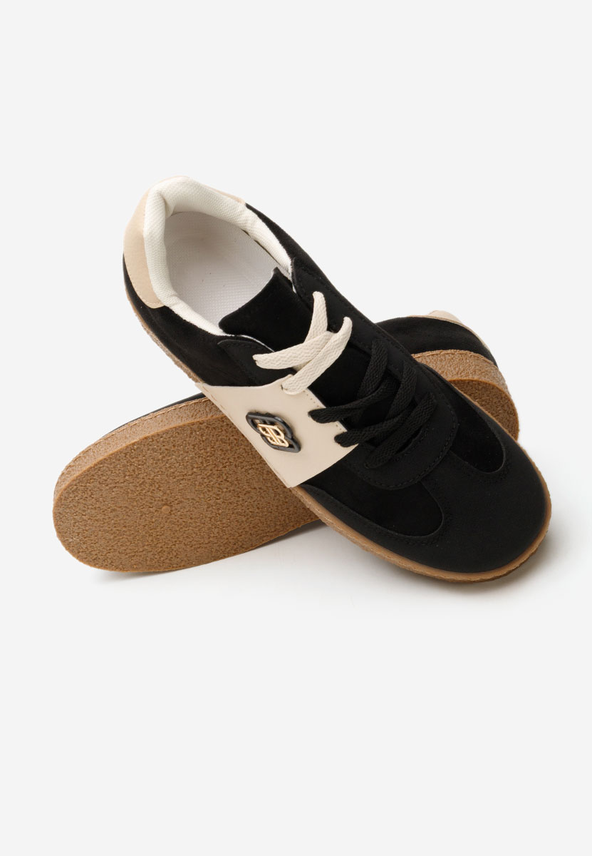 Czarne sneakersy damskie Kathea