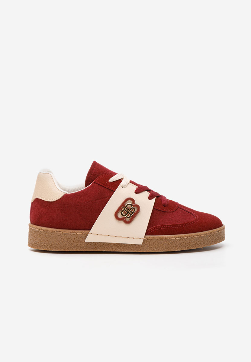 Czerwone sneakersy damskie Kathea