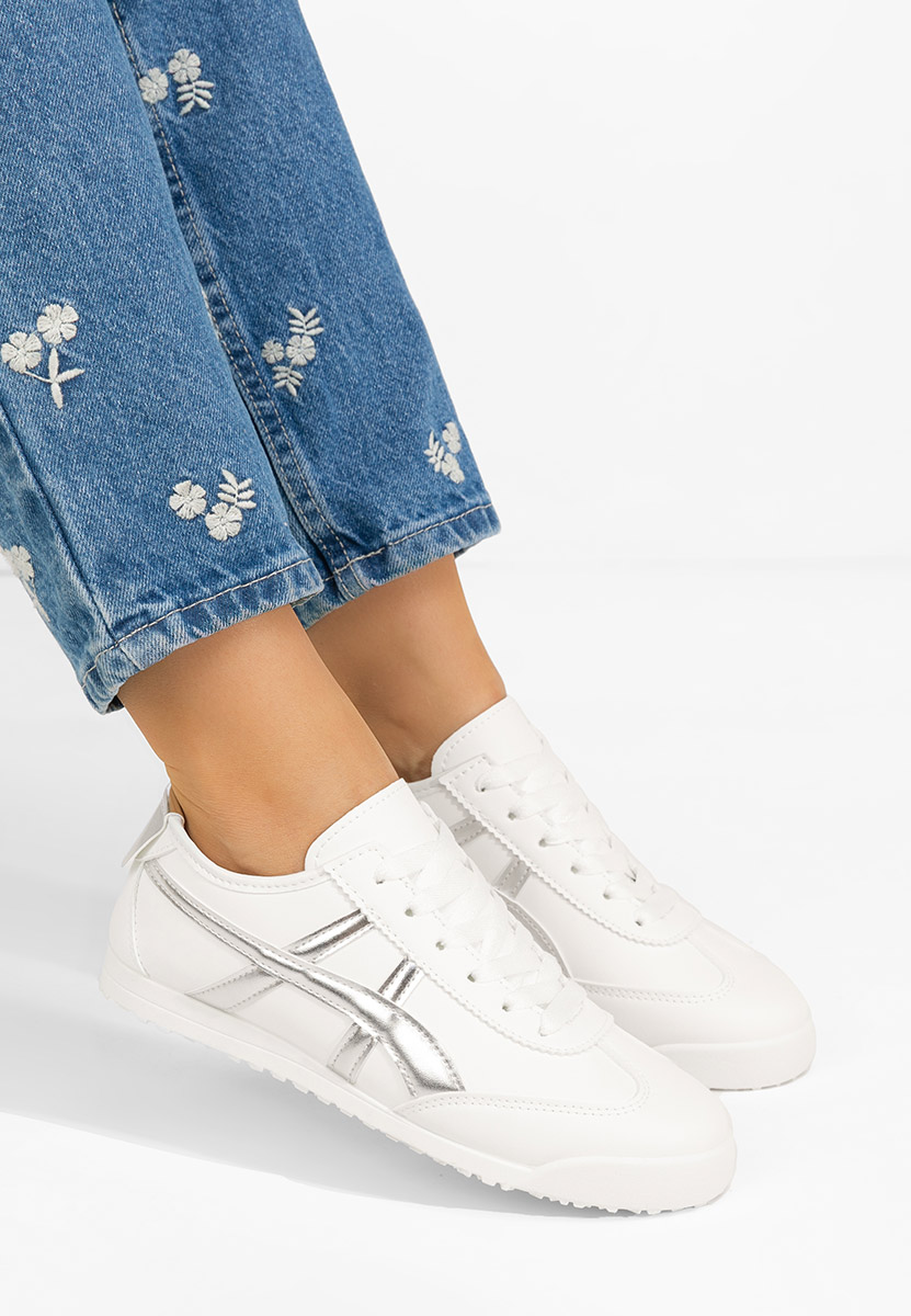 Białe sneakersy damskie Danyele