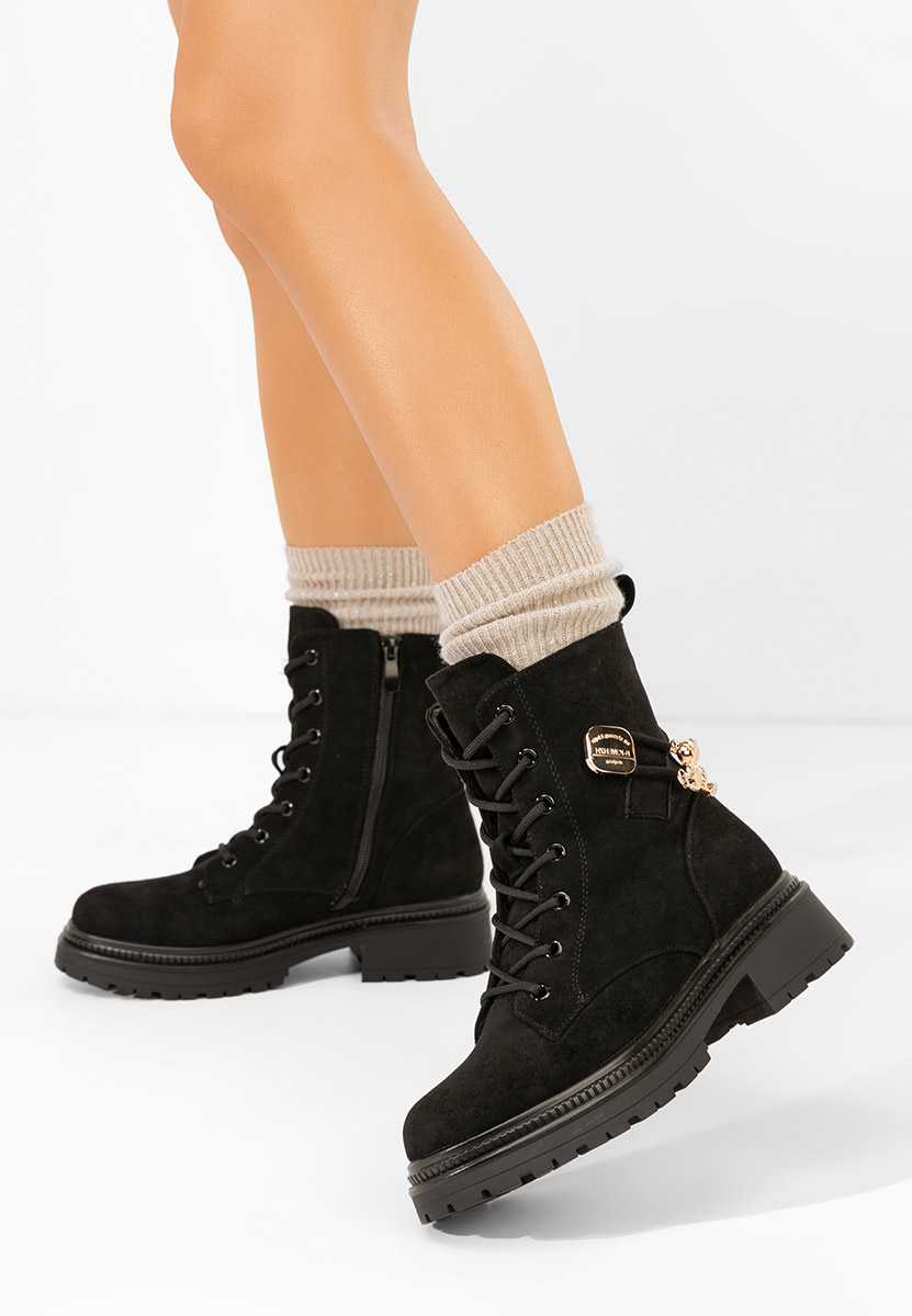 Czarne trapery damskie Harriett