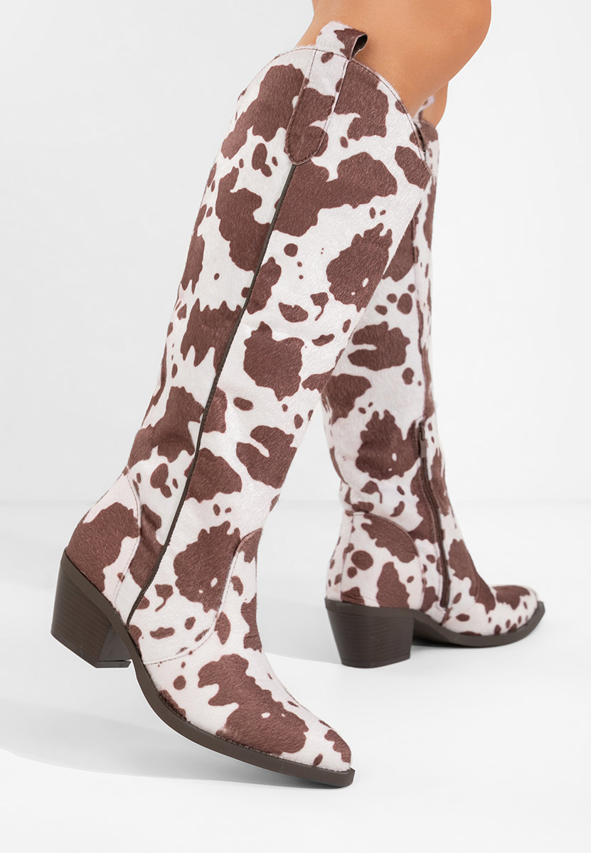 Brązowe kozaki na słupku Ariah Brązowe kozaki na słupku Ariah